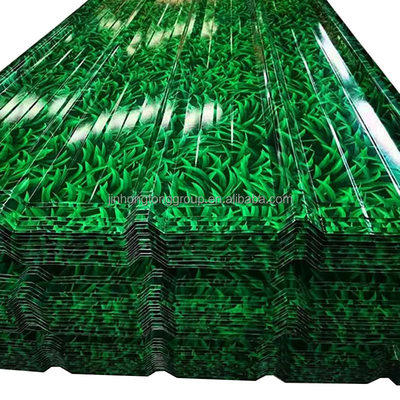 PPGI Piattaforma di tetto in acciaio galvanizzato in ferro corrugato preverniciato in colore rivestito CGI con spessore 0,2 mm e certificato GS