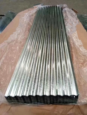 Fogli di copertura in acciaio galvanizzato di 22 calibri 1.5 mm Tolleranza ± 1% Fogli di copertura in acciaio galvanizzato ondulato