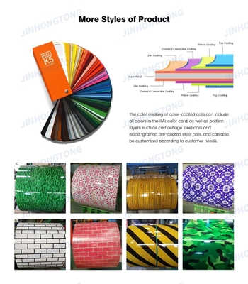 Colore RAL personalizzato SGCC/DX51D Coil di acciaio rivestito a colori Coil di acciaio galvanizzato pre-tinto Coil PPGI per lunghezza personalizzata