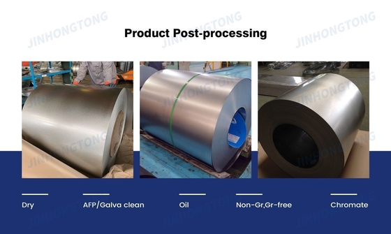 Coil di acciaio GL galvanizzato di alluminio galvalume rivestito in alucino a caldo con spangolo zero grande medio piccolo e tolleranza ± 1%