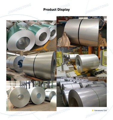 Materiale per l'industria degli spangli regolari DC51D AZ150 Hot Dip Aluzinc Roll 55% Al-Zn Steel Coil con certificato GS