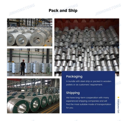 Materiale per l'industria degli spangli regolari DC51D AZ150 Hot Dip Aluzinc Roll 55% Al-Zn Steel Coil con certificato GS