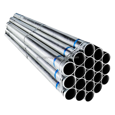 Classe di carbonio 15 mm GI immerso a caldo Tubo di acciaio rotondo Pre galvanizzato Tubo di acciaio con e resistenza elettronica saldata