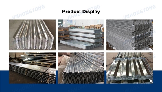 SGCH Grade 5mm Spessore Custom Hot Dip Zinc Coated CGI corrugato Acciaio Galvanizzato Piastrelle per il tetto per dimensioni / spessore