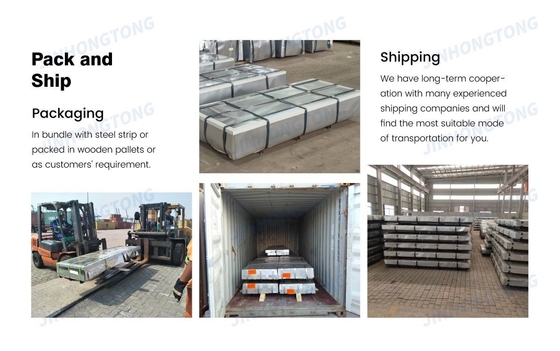 SGCH Grade 5mm Spessore Custom Hot Dip Zinc Coated CGI corrugato Acciaio Galvanizzato Piastrelle per il tetto per dimensioni / spessore