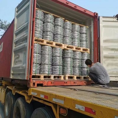 Fuoco spinato di sicurezza galvanizzato di lunghezza personalizzata per la sicurezza su recinzioni agricole e autostradali ASTM 6 8 9 10 12 14 18 20