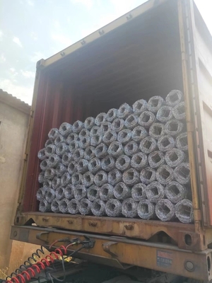 ASTM 6 8 9 10 12 14 18 20 Fuoco galvanizzato a caldo con lunghezza di filo spinato e richieste dei clienti dal filo ferroso