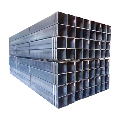 Forma di sezione rettangolare galvanizzata a caldo SHS 40x40 tubo quadrato tubo di acciaio ondulato con tappo di tubo di plastica