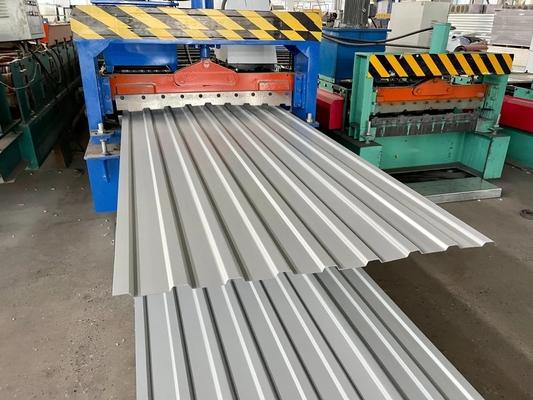 4*8 lamiera di copertura in acciaio ondulato galvalume Z30 a 275 g di zinco di alluminio rivestito con ASTM standard e durezza media