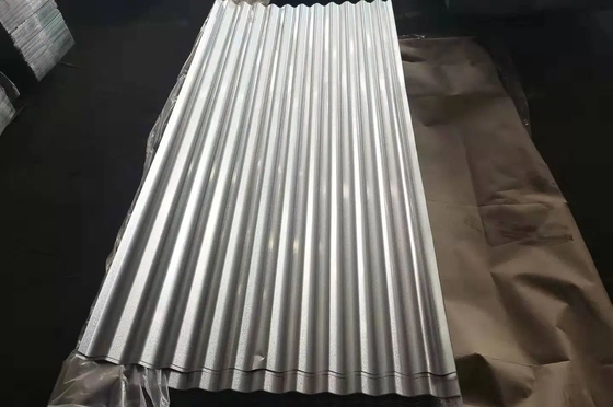 4*8 lamiera di copertura in acciaio ondulato galvalume Z30 a 275 g di zinco di alluminio rivestito con ASTM standard e durezza media