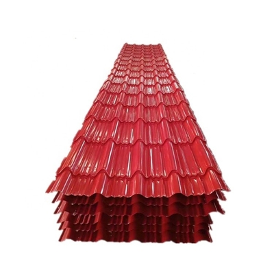 Materiale da costruzione in metallo preverniciato per coperture in ferro galvanizzato standardizzato da ASTM con tolleranza ± 1%