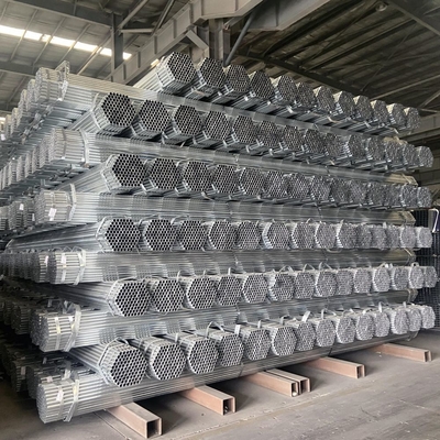 Tecnica tubo di acciaio al carbonio galvanizzato rotondo laminato a freddo rivestito di zinco 200-700 g/m2