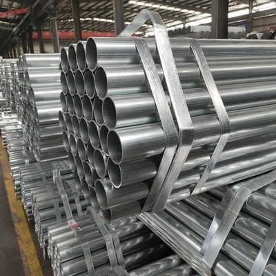 Tecnica tubo di acciaio al carbonio galvanizzato rotondo laminato a freddo rivestito di zinco 200-700 g/m2