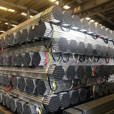 Tecnica tubo di acciaio al carbonio galvanizzato rotondo laminato a freddo rivestito di zinco 200-700 g/m2