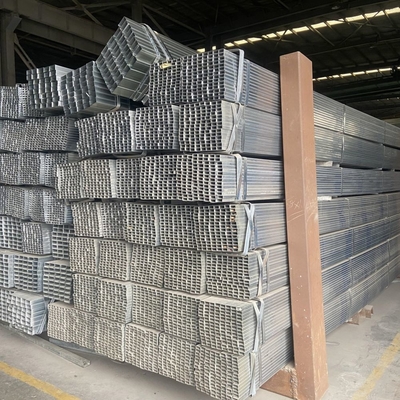 Dip GI Tubo di acciaio galvanizzato rettangolare senza cuciture Q355B Q345B Servizio di lavorazione Punzione grado S235JO
