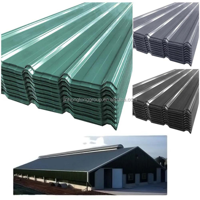 Piastra di acciaio ondulato galvanizzato SPCC DC01 DX51D 0.5mm 2ft X 8ft Certificato SNI Larghezza 600-1500mm Piastra di tetto di zinco ondulato