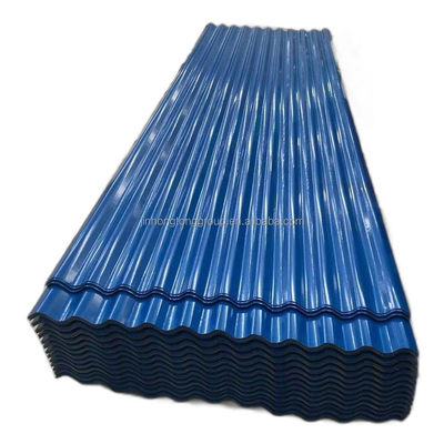 Medium Hard Galvanized Color Coated Acciaio ondulato Ppgi Metalli da copertura di lamiere Piastra per il materiale da copertura in lamiera galvanizzata