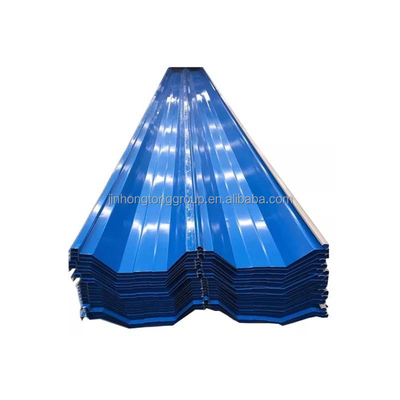Copertina di acciaio ondulato spessore 0,5 mm RAL colore rivestito di zinco fornitura galvanizzata casa prefabbricata piastrelle di tetto