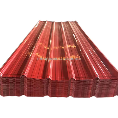 Copertina di acciaio ondulato spessore 0,5 mm RAL colore rivestito di zinco fornitura galvanizzata casa prefabbricata piastrelle di tetto