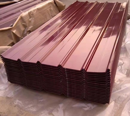 AZ20-AZ160 Piastrelle in acciaio galvanizzato a colori 0,4 mm 0,6 mm 0,8 mm Larghezza 900 mm Lunghezza personalizzata SGCC DX51D DX52D Grado