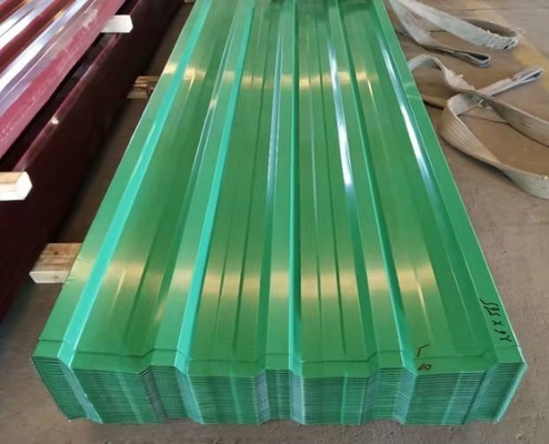Spessore personalizzato da 0,15 a 0,8 mm Pre-pintato Color Coated PPGI PPGL metallo corrugato Acciaio Telato piastrella migliore garantito