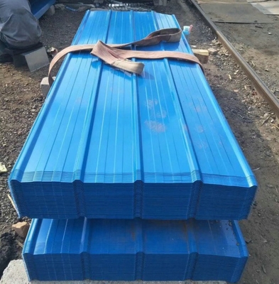 600-1250 mm Larghezza Alta resistenza lamiera galvanizzata ondulata di colore di metallo DX51D PPGI lamiera di colore di zinco placca di copertura in acciaio