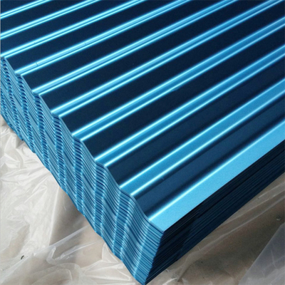 600-1250 mm Larghezza Alta resistenza lamiera galvanizzata ondulata di colore di metallo DX51D PPGI lamiera di colore di zinco placca di copertura in acciaio
