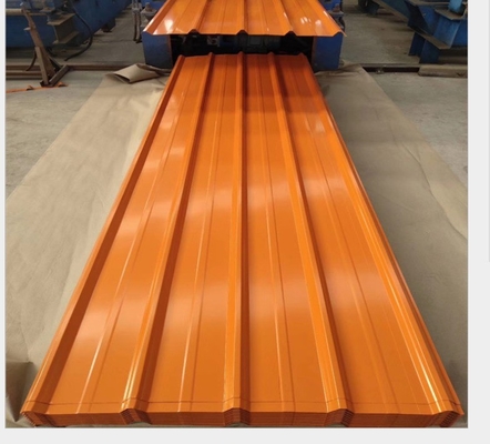 600-1250 mm Larghezza Alta resistenza lamiera galvanizzata ondulata di colore di metallo DX51D PPGI lamiera di colore di zinco placca di copertura in acciaio