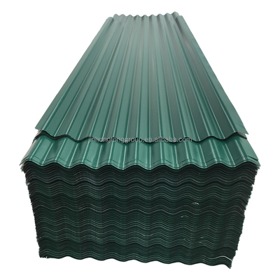 SGCC Mid Hard corrugato di colore lamiera galvanizzata DX51D DX52D 0.5MM 0.8MM Verde PPGI lamiera per il tetto per i vostri requisiti