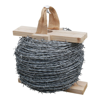 15.5 Gauge 1.7mm Spessore caldo immerso in acciaio galvanizzato filo spinato bobina 60ft Razor Tipo rasoio croce 2-point