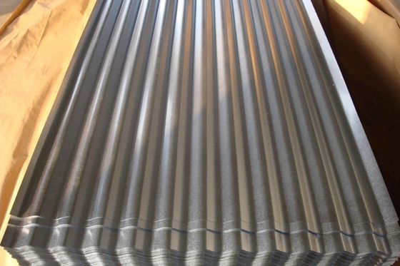 2001-3600mm Lunghezza GI Roofing corrugato zinc rivestito bobina di fogli galvanizzati per le applicazioni di pareti e tetti