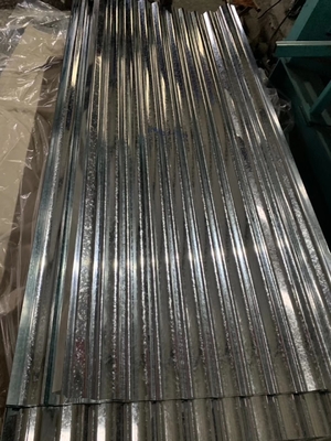 Piastra di tetto in acciaio ondulato galvanizzato con tegola di tetto rivestita di zinco e spangolo zero spangolo regolare minimo