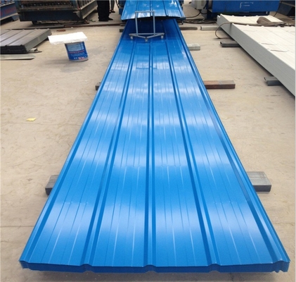 Pre-stampato caldo immersione galvanizzato colorato lamiere di acciaio per tetto Dx52d lamiera ondulata per il vostro progetto di tetto