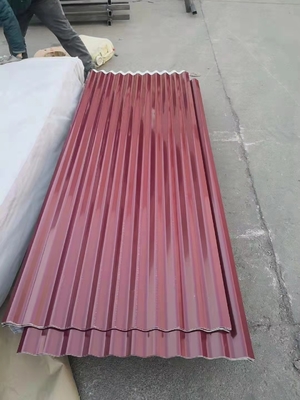Pre-stampato caldo immersione galvanizzato colorato lamiere di acciaio per tetto Dx52d lamiera ondulata per il vostro progetto di tetto