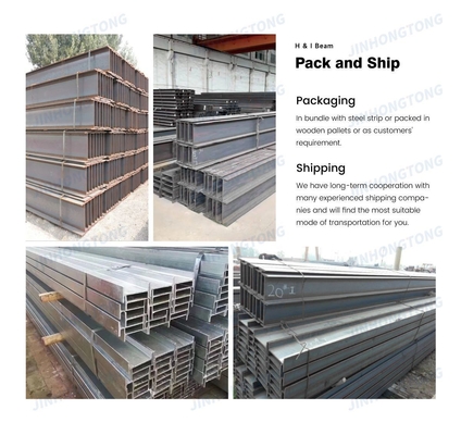 Q235B/Q345B/ST37-2/ST52/S235JR/S275JR/S355JR Legno di acciaio strutturale universale H I con certificato