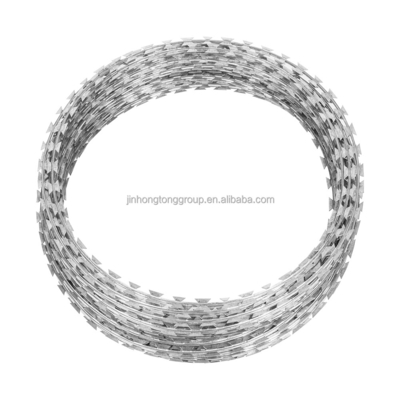 500 mm di diametro serpente filo rasoio ferro filo Concertina tipo rasoio croce rasoio anti arrampicata lama filo spinato 304 acciaio inossidabile