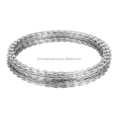 Protezione dell'isolamento autostradale Anticlimb Saldato Blade Razor Wire Fence con 900mm bobina e 7,5cm-15cm Barb Distanza