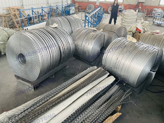 Galvanizzato a caldo 500m doppio filo rasoio filo spinato recinzione filo ad alta resistenza alla trazione filo per una maggiore sicurezza