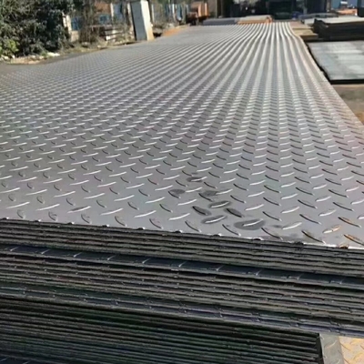347 ASTM Standard S235 Calcolatore di peso della piastra a quadri 4,5 mm Antislip MS Piastra a quadri in acciaio mite