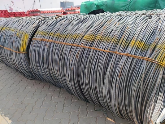 Acciaio strutturale al carbonio HRB 400/500 BS460/ASTM A615 Barra di acciaio deformata rinforzante 12 mm 16 mm laminata a caldo per la costruzione