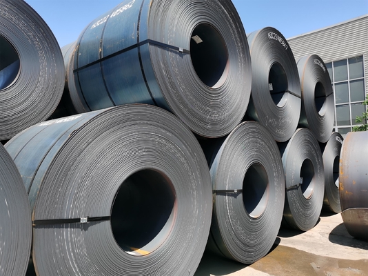 Coil di acciaio al carbonio nero laminato a caldo da 2 mm, 3 mm, 5 mm, 10 mm, 12 mm e 50 mm con superficie liscia