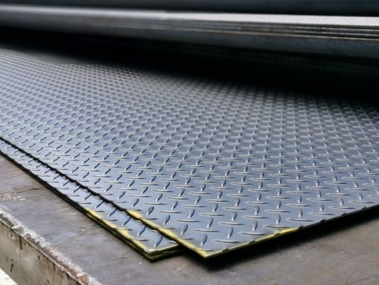SS400 a36 S235JR 1mm 3mm 4.5mm 5mm lamiera a quadri bobina di lamiera di acciaio al carbonio entro tolleranza ± 1% e per larghezza 600-2000mm