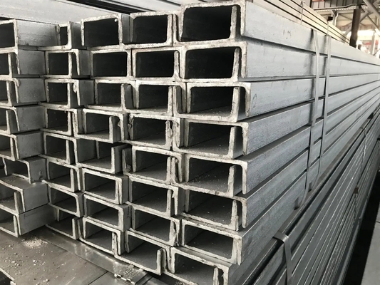 Strutturale Galvanizzato Canale C Acciaio U Canale di acciaio Q235/Q345/SS400/ST37-2/ST52/Q420/Q460/S235JR/S275JR/S355JR