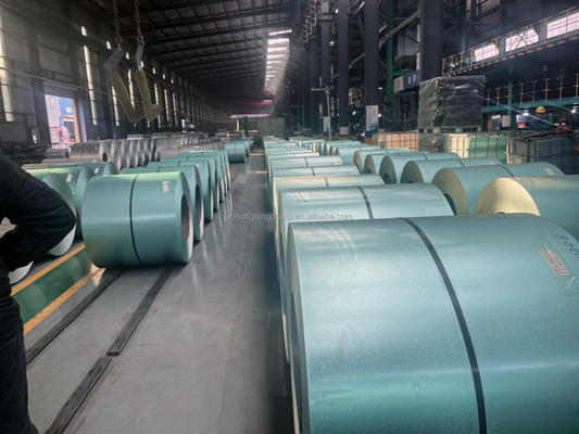 Galvalume Steel Coils Az150 Galvalume Coil Steel per larghezza 1000/1250/1500mm e peso della bobina personalizzato 3-5 tonnellate