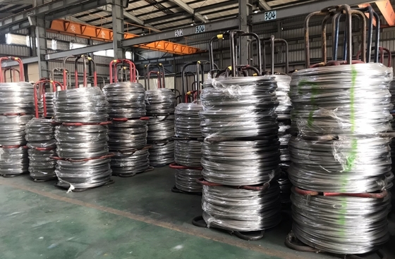 JIS Alta resistenza 430 grado filo di acciaio inossidabile 0,8 mm PVC rivestito filo di acciaio inossidabile