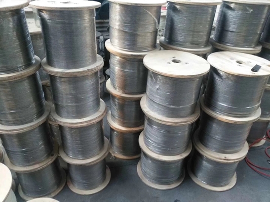 Prezzo ragionevole 1/8 Nero Annealed Acciaio inossidabile cavo filo di filo 7 * 7 Acciaio inossidabile filo di ferro 314