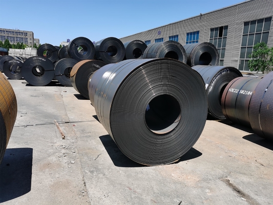 Fabbricante cinese Nera, leggera, bassa, fredda, laminata a caldo Q215 Ck75 S235jr Q235 Q345 Ss400 Sae 1010 bobine di acciaio al carbonio