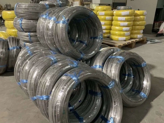 AISI ASTM Personalizzato 0,15 3mm in acciaio inossidabile mig filo filo in acciaio inossidabile filo rettangolare ss filo di grado 302 304 316 321 400 serie