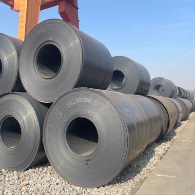 Coil di acciaio al carbonio ASTM Q235, Q235B, Q195, A283 Standard HRC da un fornitore cinese affidabile, ideale per materiali da costruzione.