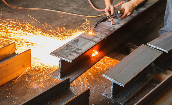 Fabbricazione su misura in ferro strutturale in acciaio inossidabile con trave a forma di H